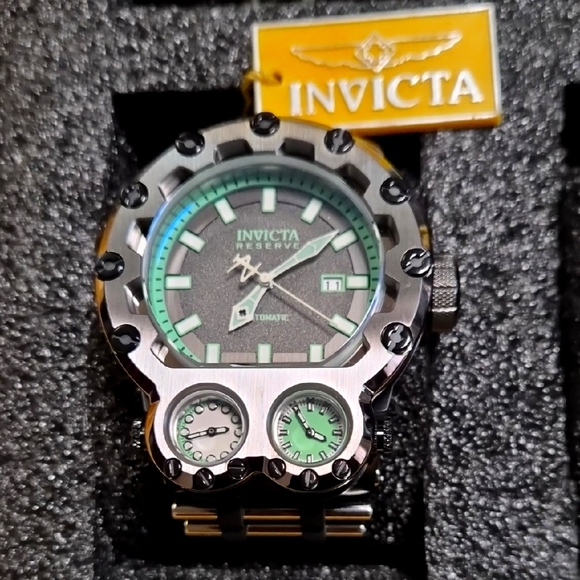 Invicta Reserve Magnum Tria 43123 — 52 mm Hybrid Automatic/Quartz, Dual Time - Picture 1 of 3